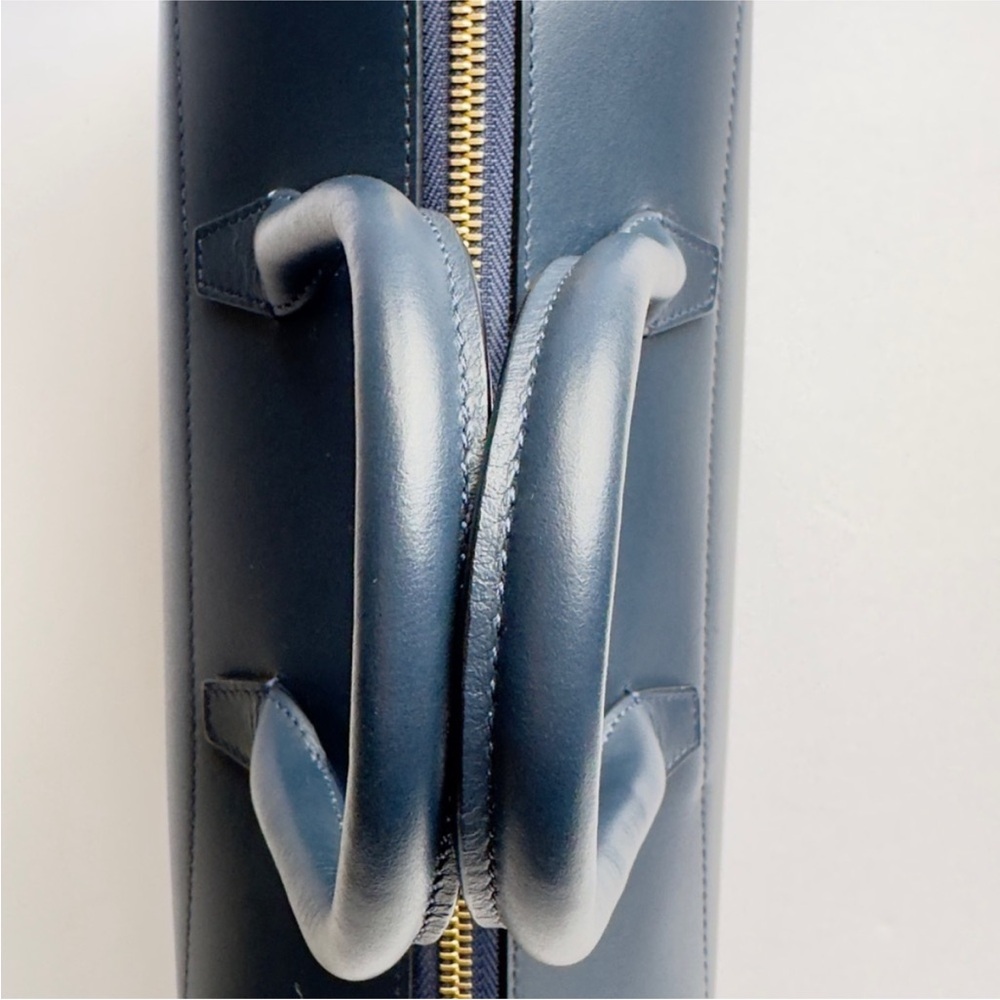 Mansur Gavriel Navy Satchel Bag - Picture 12 of 14